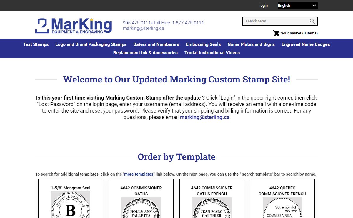 Marking Equipment & Engraving