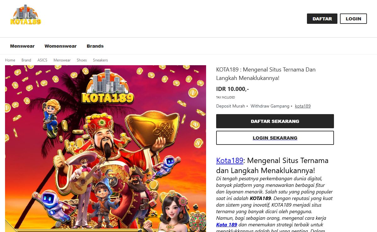 KOTA189 : Mengenal Situs Ternama Dan Langkah Menaklukannya!