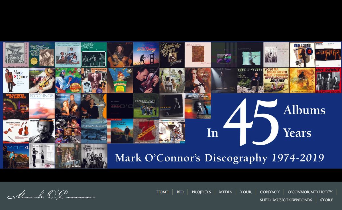 Mark O'Connor Official Website