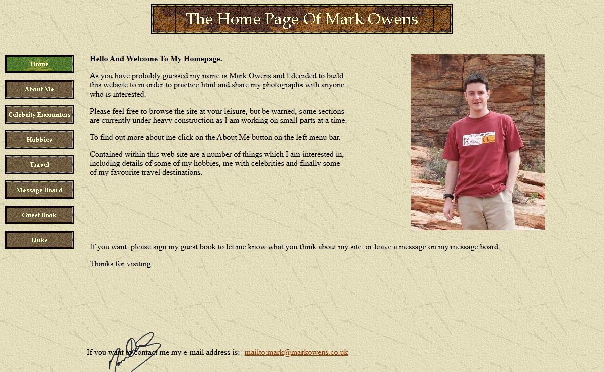The Home Page of Mark Owens