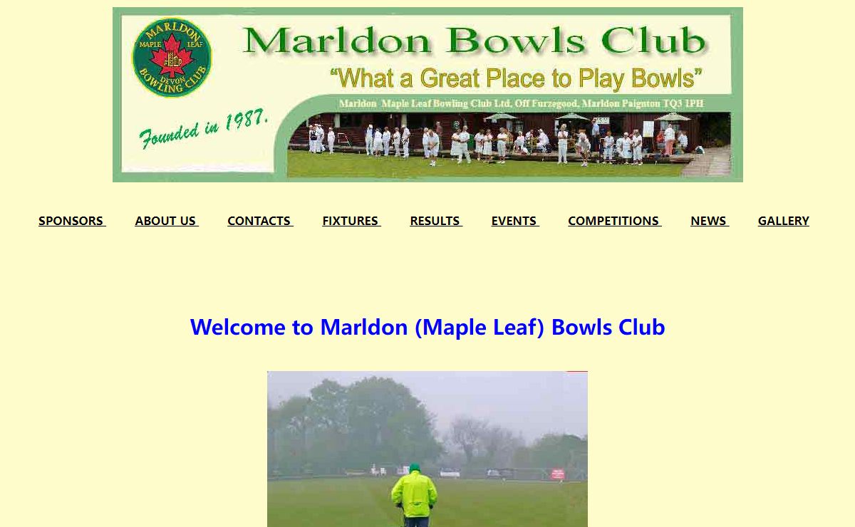Marldon Bowls Club - Home page
