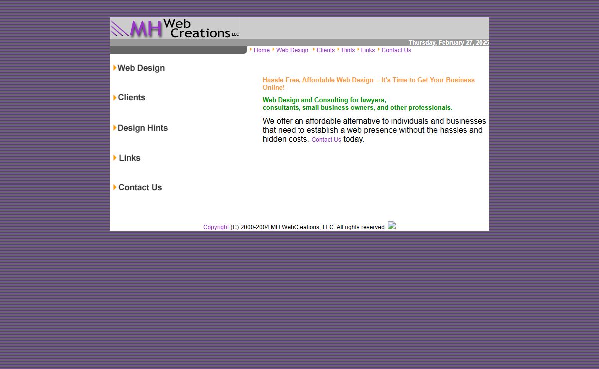 Web Design and Consulting by MH WebCreations of New York City