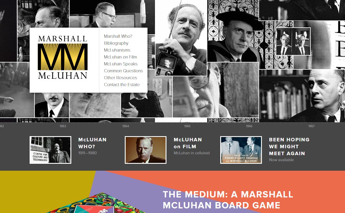 The Official Site for the Estate of Marshall McLuhan