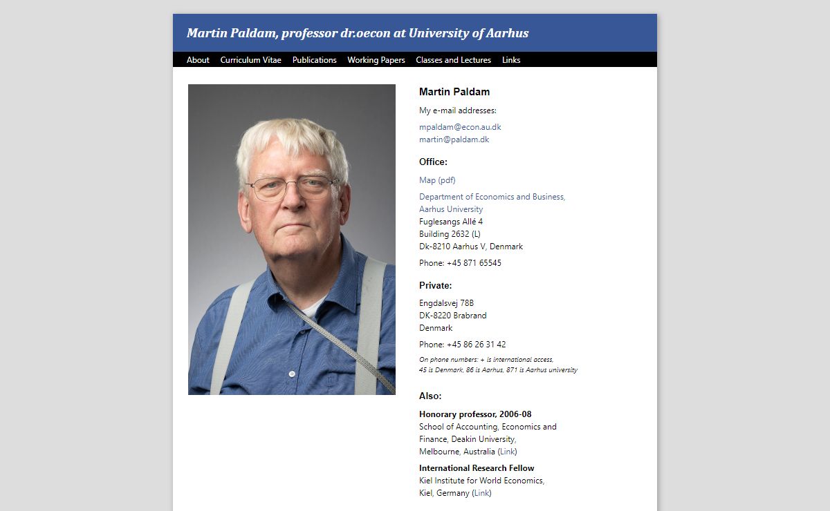 Martin Paldams website