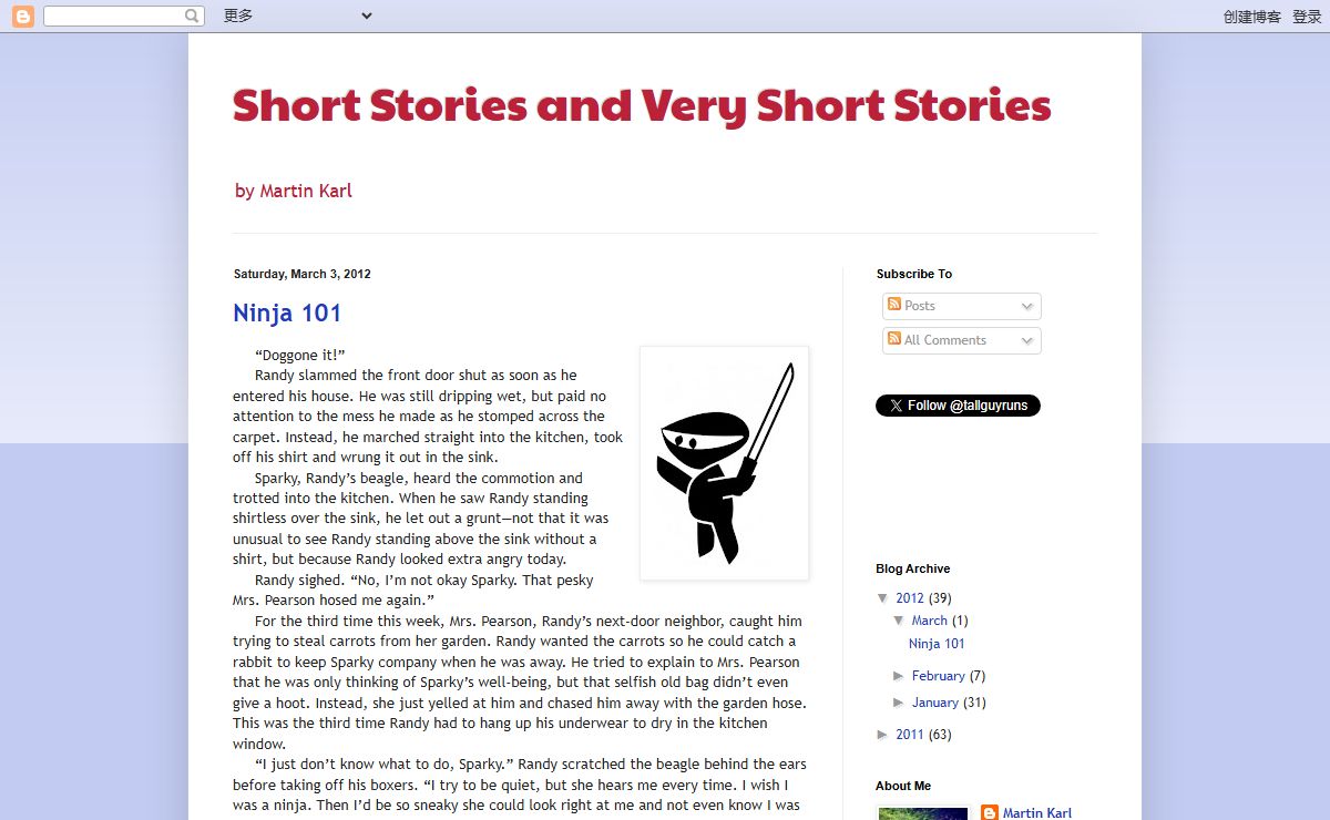 Short Stories and Very Short Stories