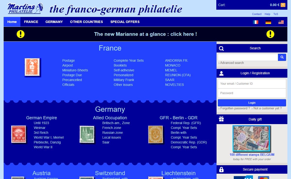 Martins Philatelie › Home