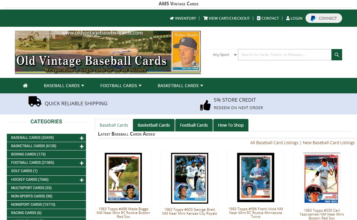 AMS Vintage Cards