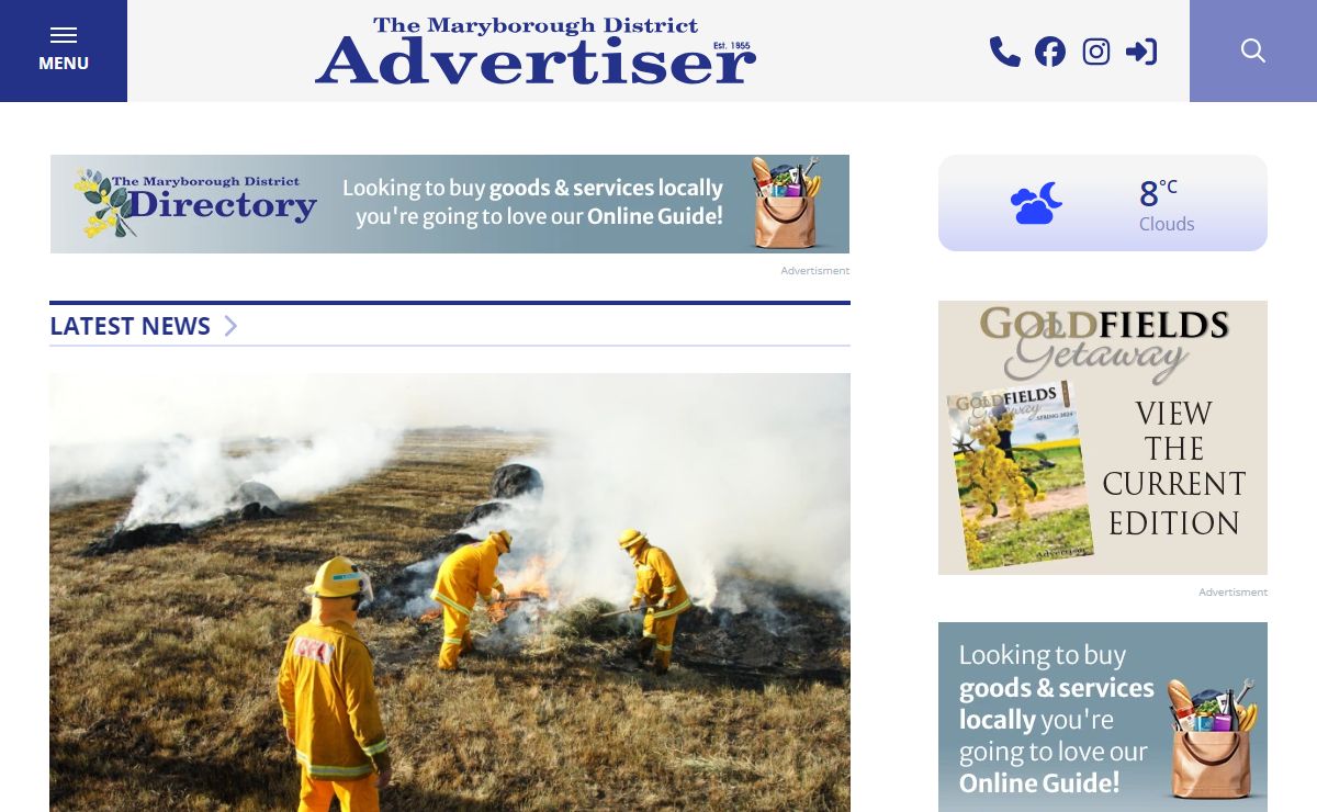The Maryborough District Advertiser | Local News covering Sport, Council & Business News for Maryborough, Dunolly, Carisbrook, Talbot, Bealiba, Maldon, Clunes, Avoca, Newstead & Amphitheatre in Victoria, Australia.
