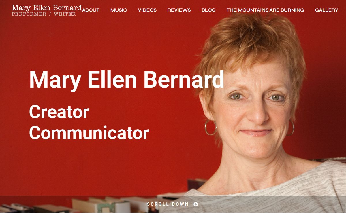 Mary Ellen Bernard – Performer / Writer / Creator / Communicator.