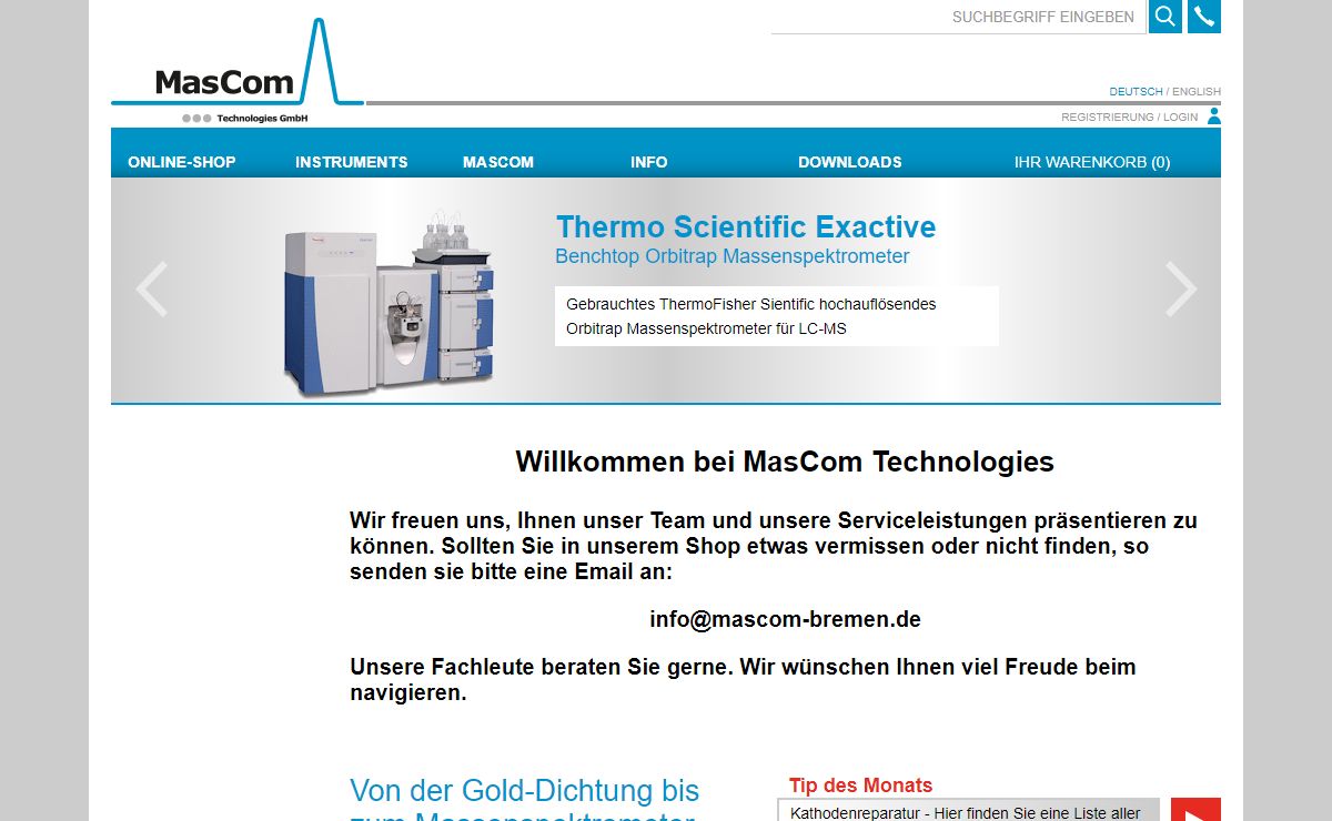 MasCom GmbH - Startseite