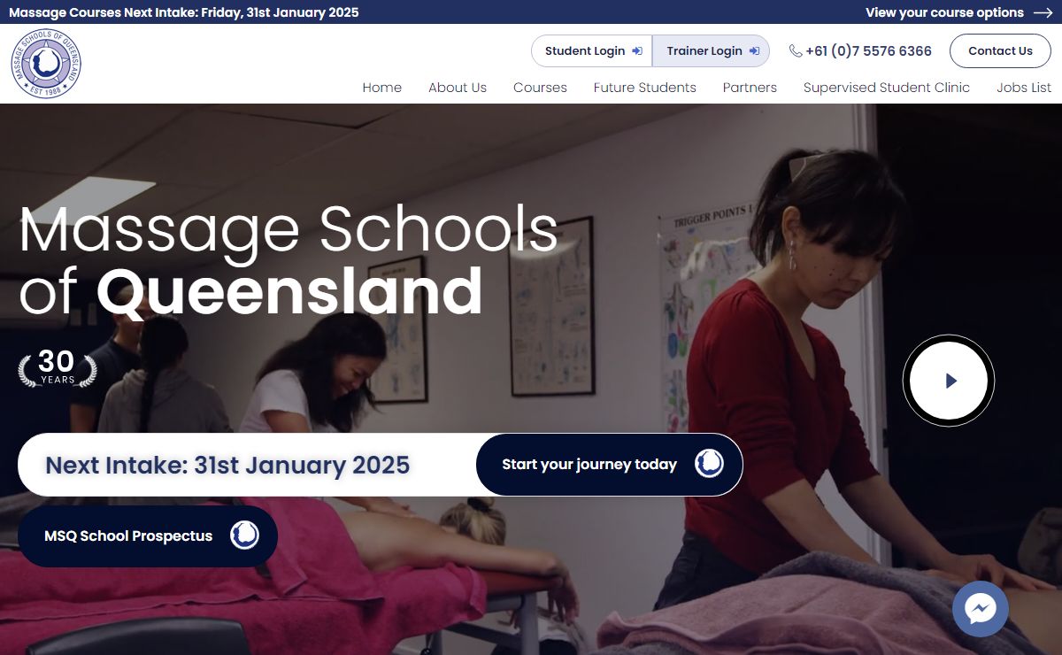 Massage School of Queensland | Massage school in SE QLD Since 1988
