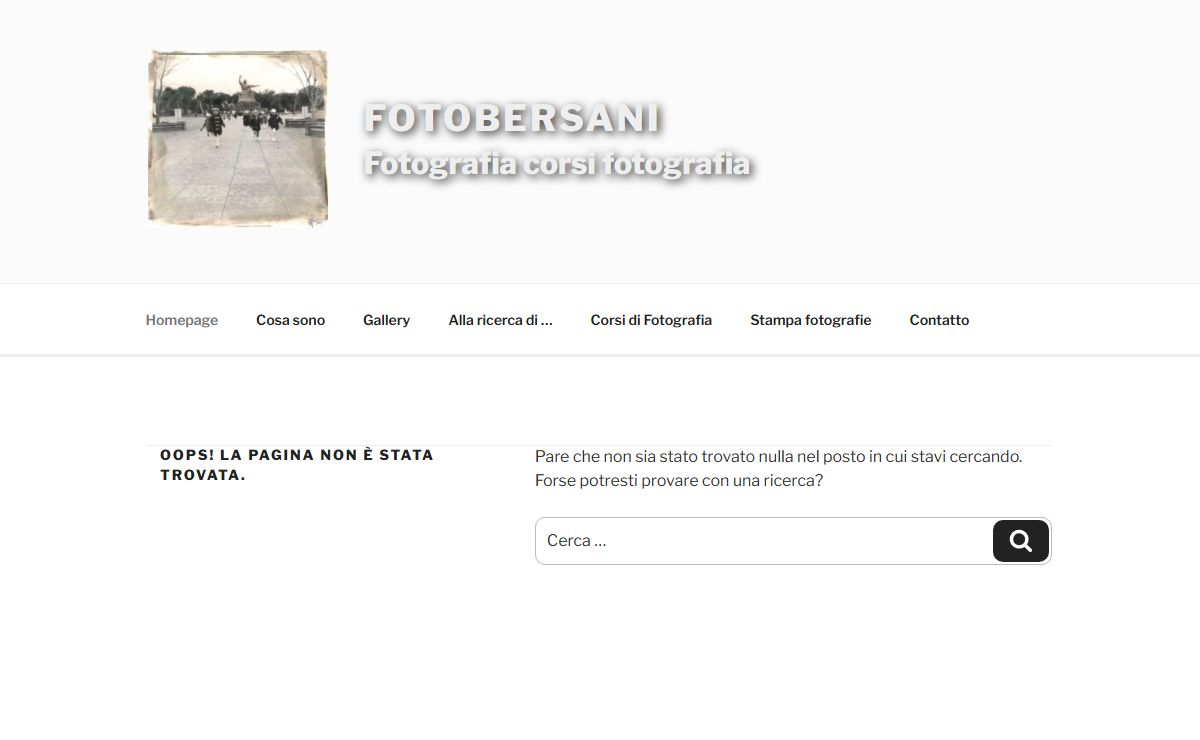 Pagina non trovata - FotoBersani