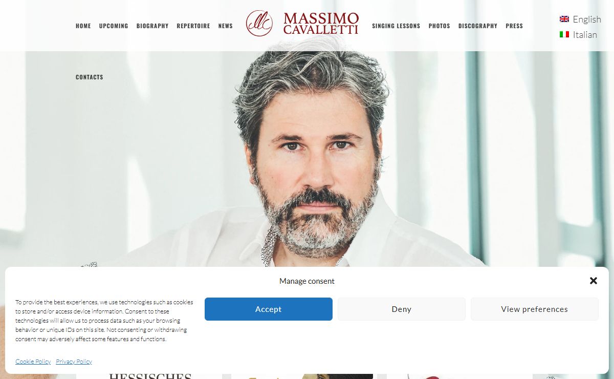 Massimo Cavalletti - Italian baritone, opera singer