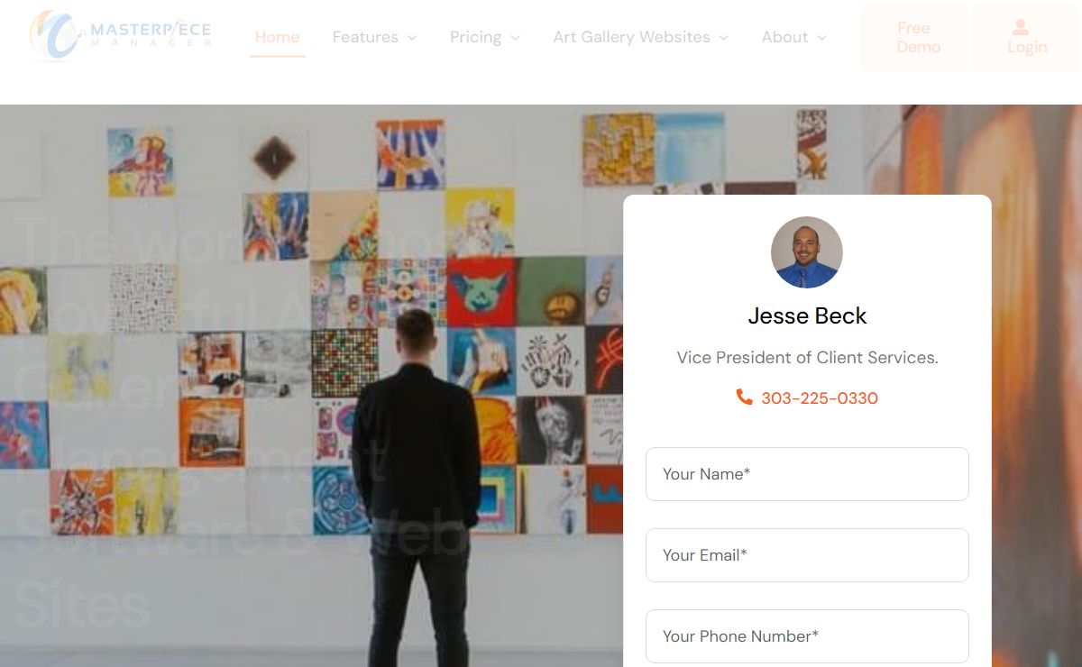 Masterpiece Manager Art Gallery Software and Web Site Solutions