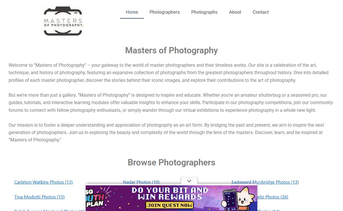 Masters of Photography