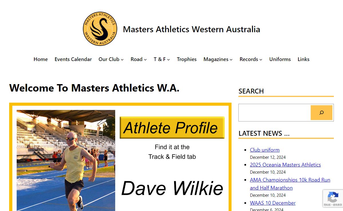 Masters Athletics Western Australia - MAWA