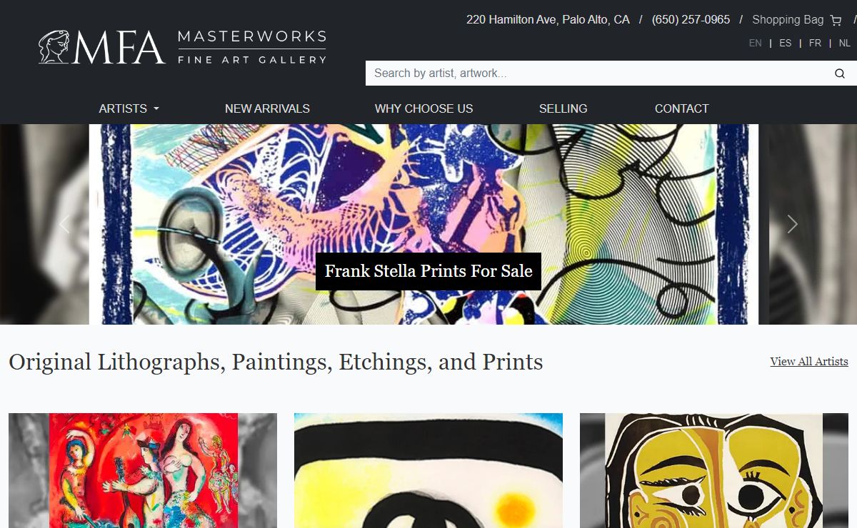Original Lithographs, Paintings, Etchings, and Prints