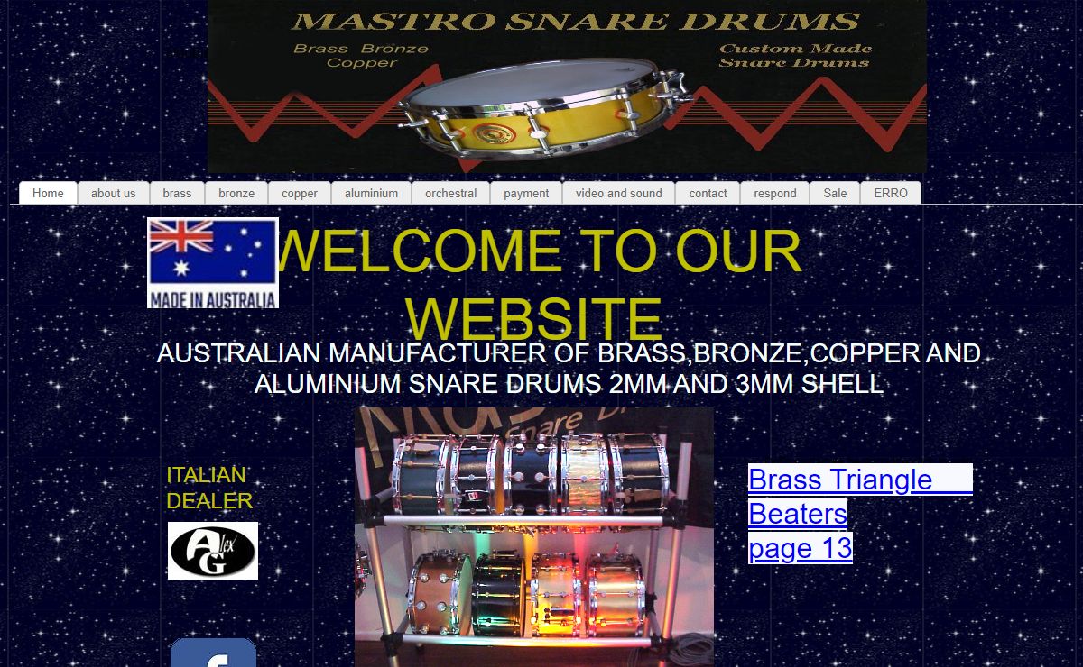 Welcome to mastro snare drums