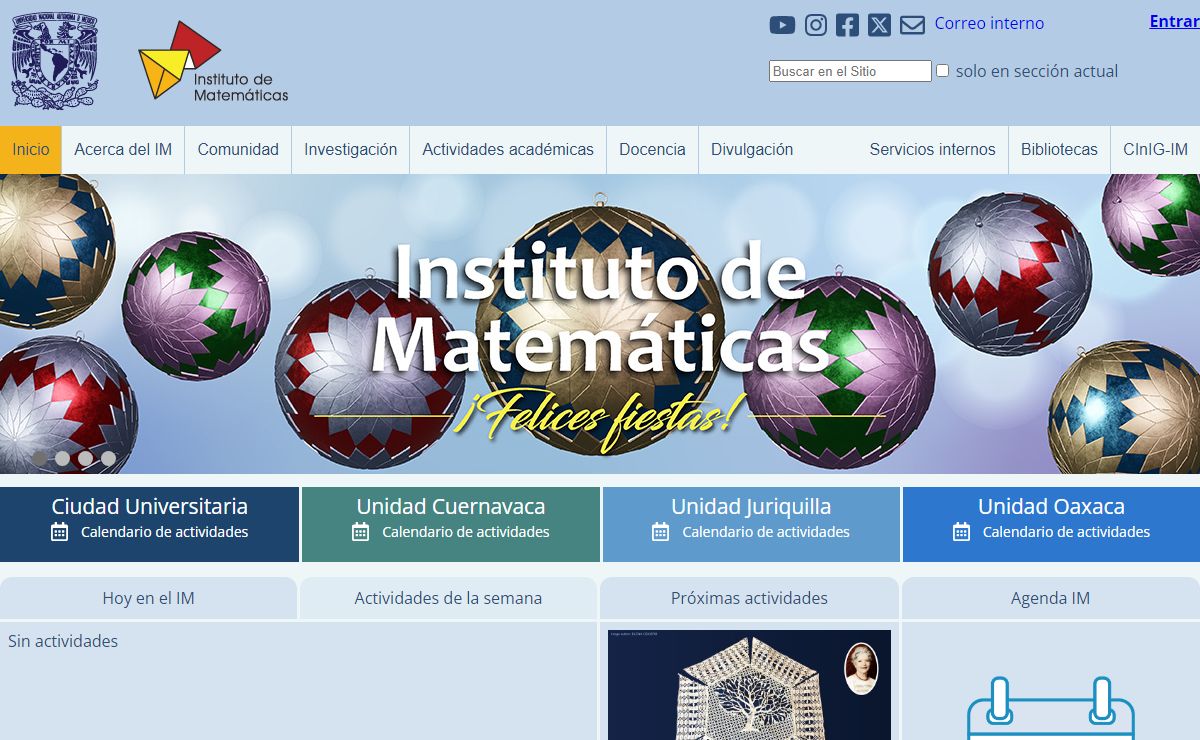 Instituto de Matemáticas, UNAM
