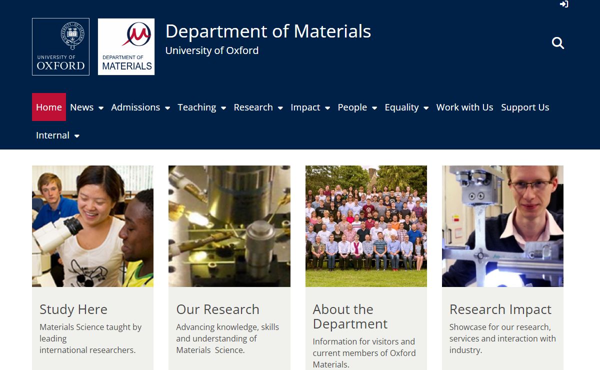 Home | Department of Materials