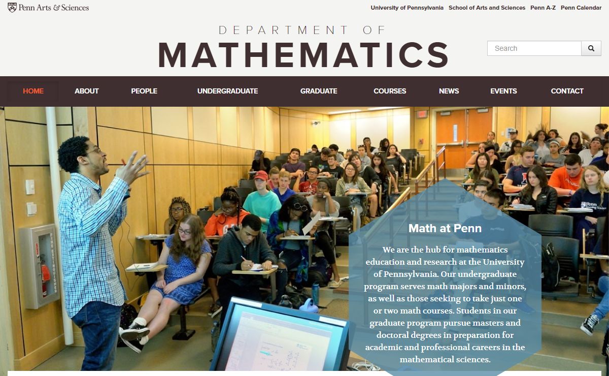 Department of Mathematics | Penn Math