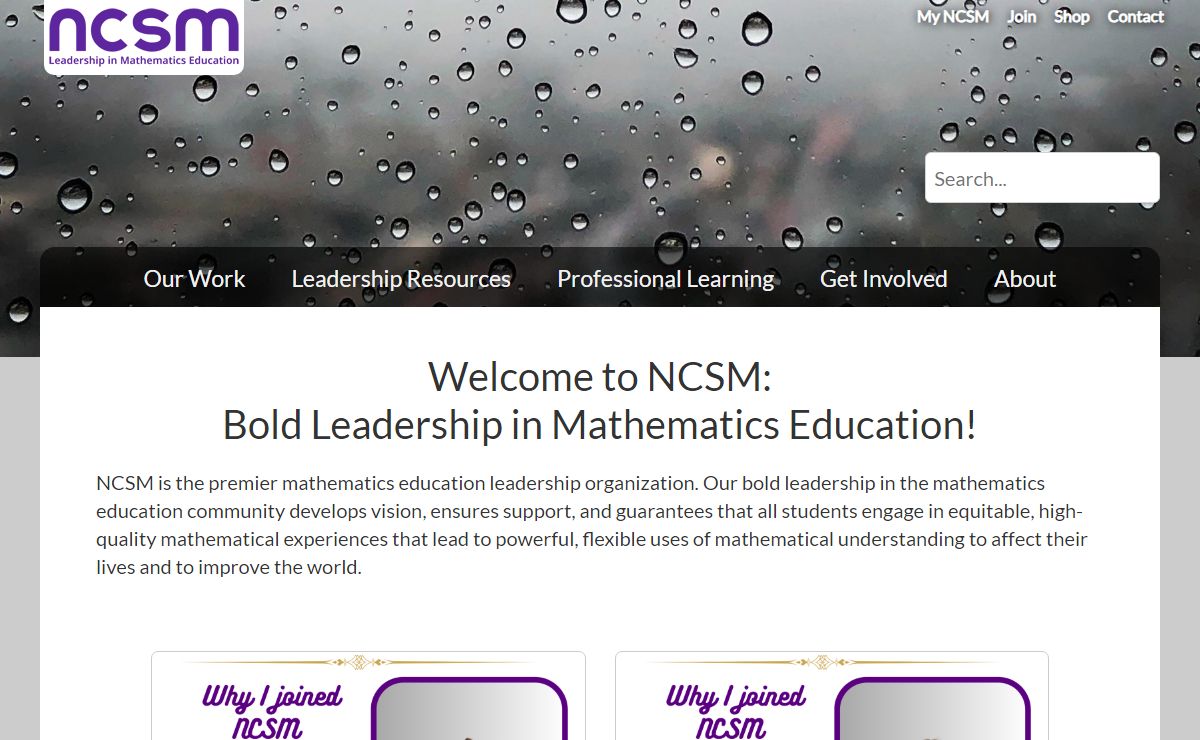 Welcome - NCSM Leadership in Mathematics Education