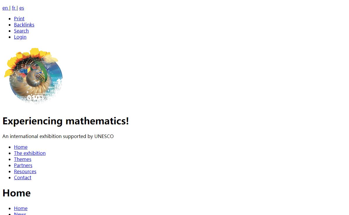 Experiencing mathematics! MathExpo/Home