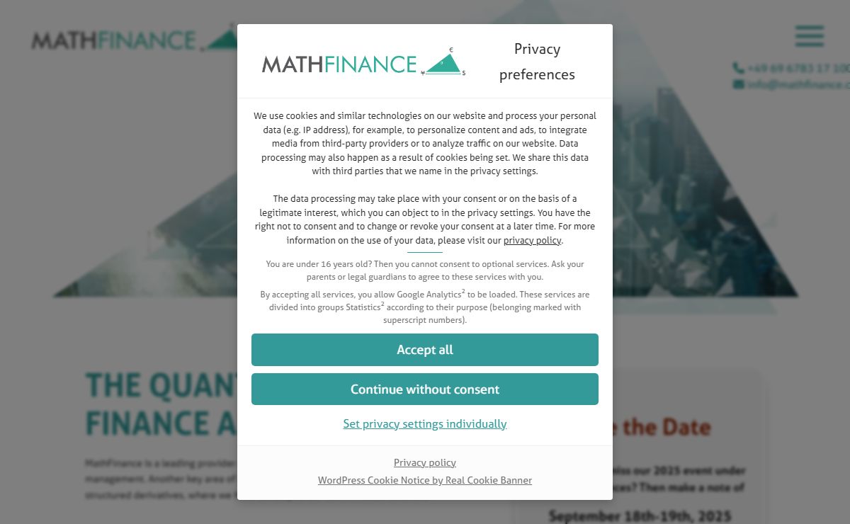 Home - MathFinance