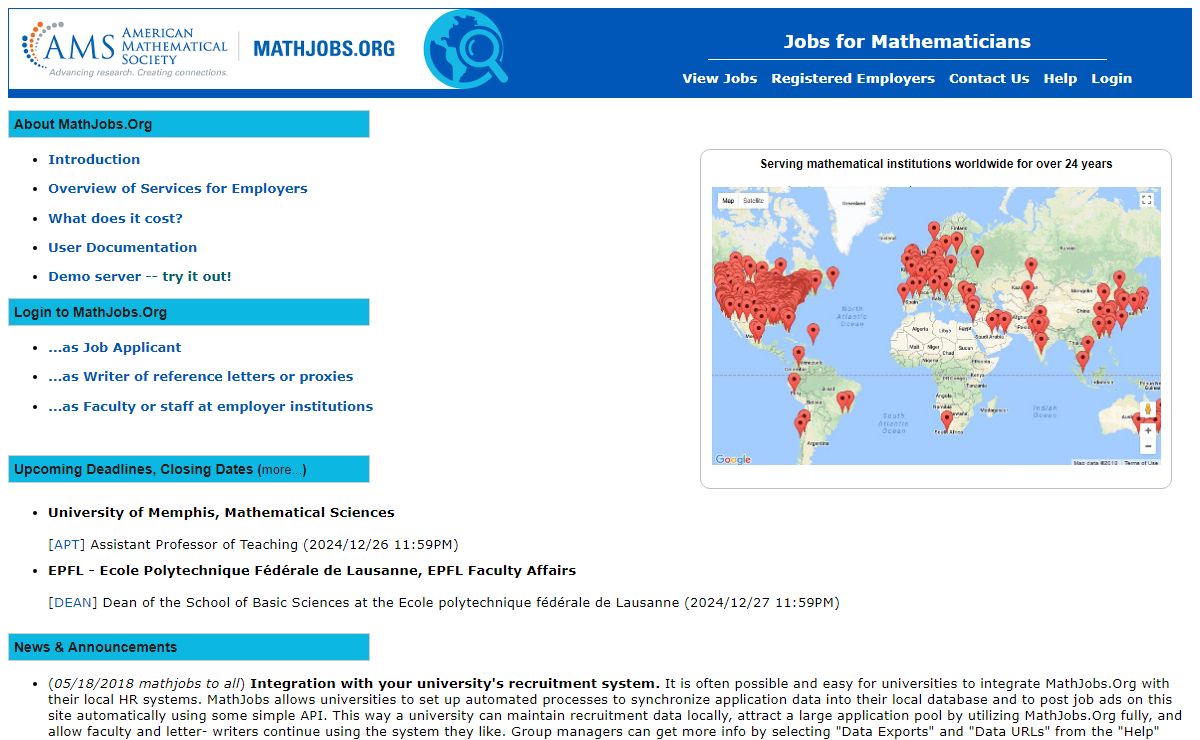 Jobs for Mathematicians