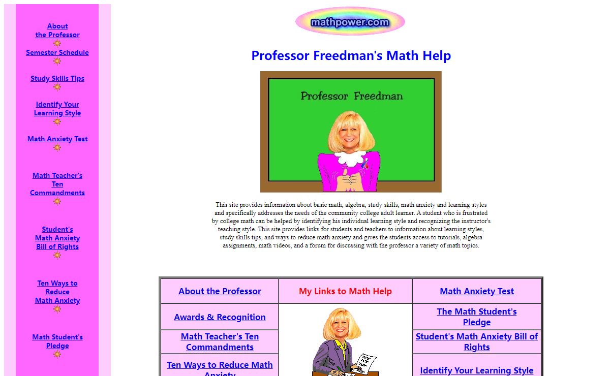 Math Help ,algebra, study skills, homework help, mathpower