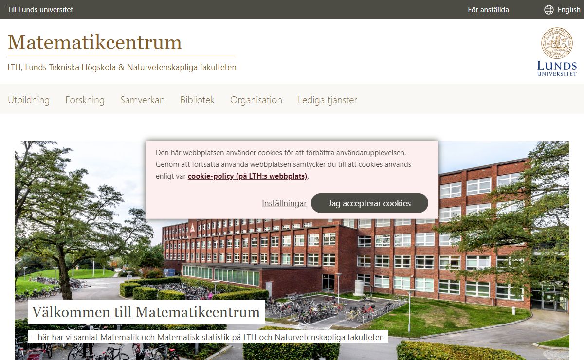 Hem | Matematikcentrum