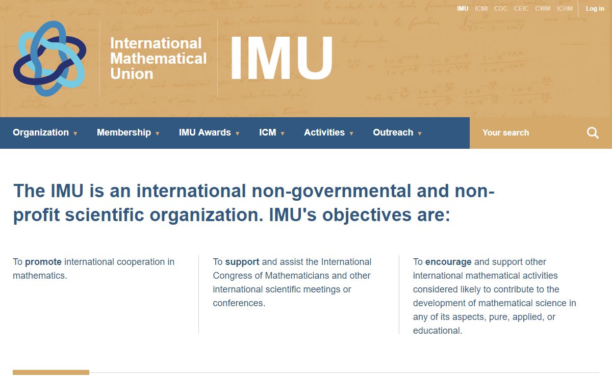 Home | International Mathematical Union (IMU)