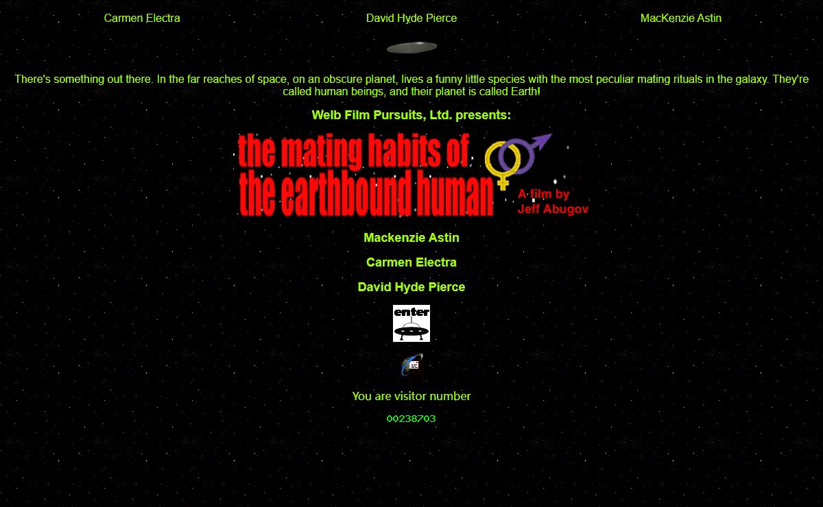 Mating Habits of the Earthbound Human