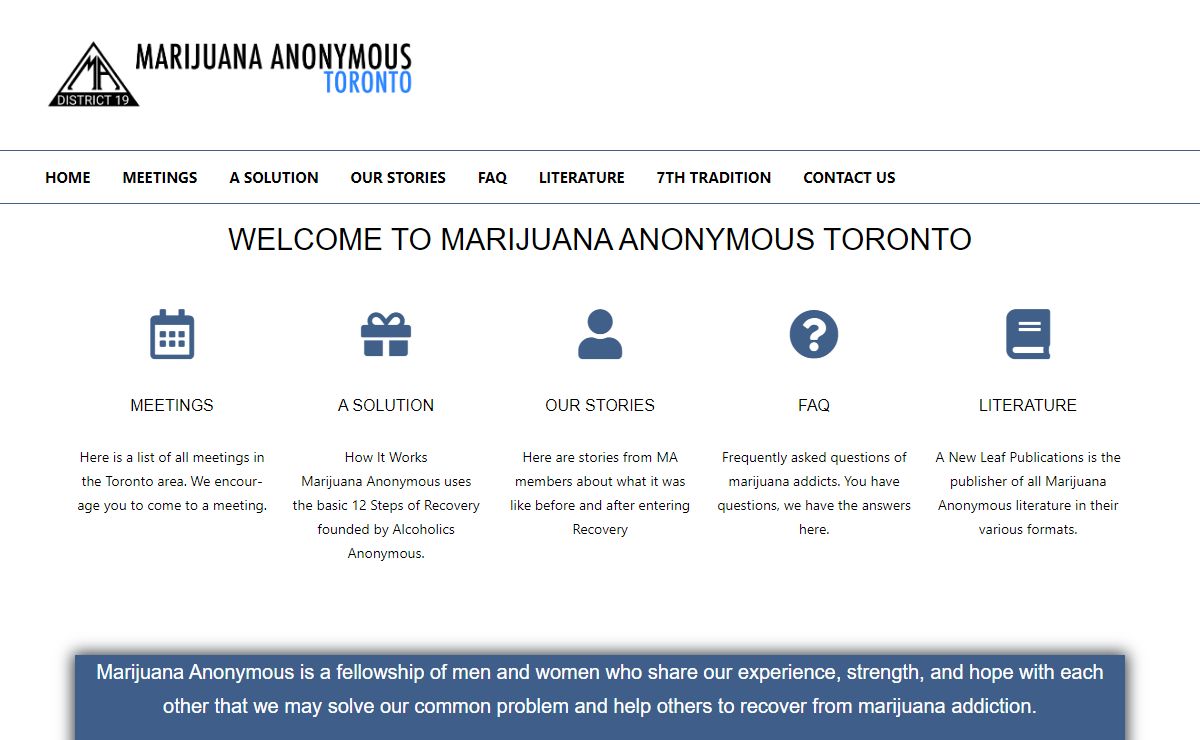 Home - Marijuana Anonymous Toronto
