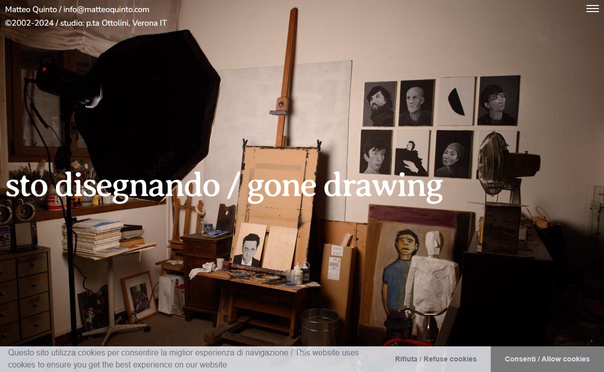 matteo quinto / sto disegnando / gone drawing