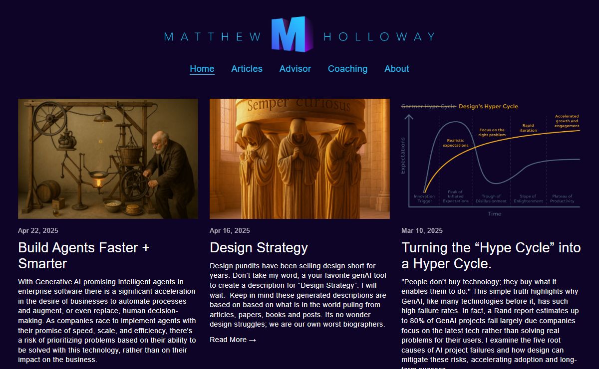 Matthew Holloway. Designing the Future of Leadership