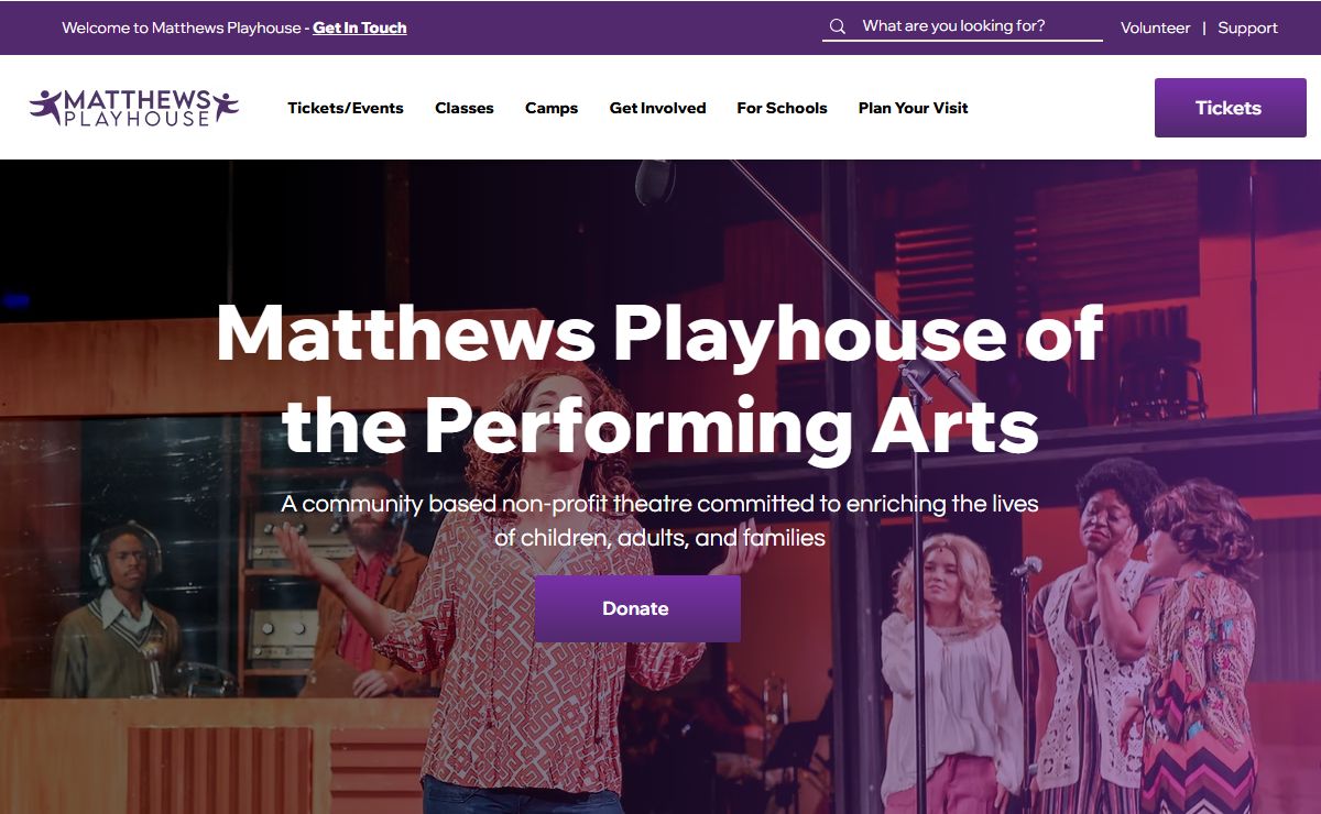 Matthews Playhouse | Live Theatre | Performing Arts Classes & Camps