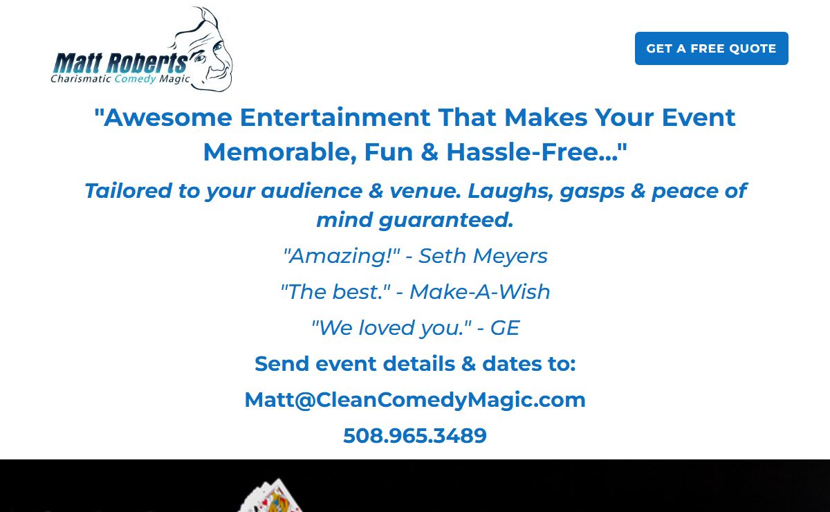 http://www.mattrobertsmagic.com/