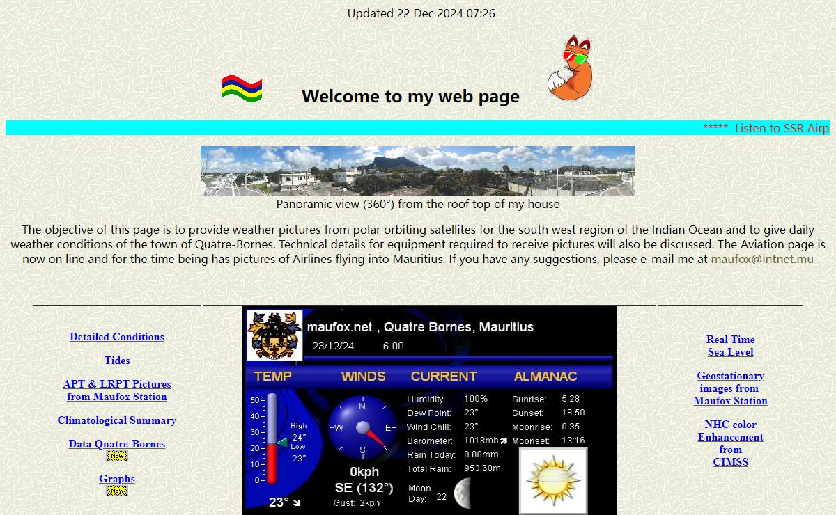 Maufox weather & aviation Mauritius