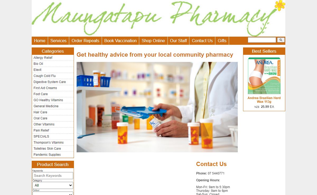 Pharmacy - Maungatapu Pharmacy - Tauranga - NZ