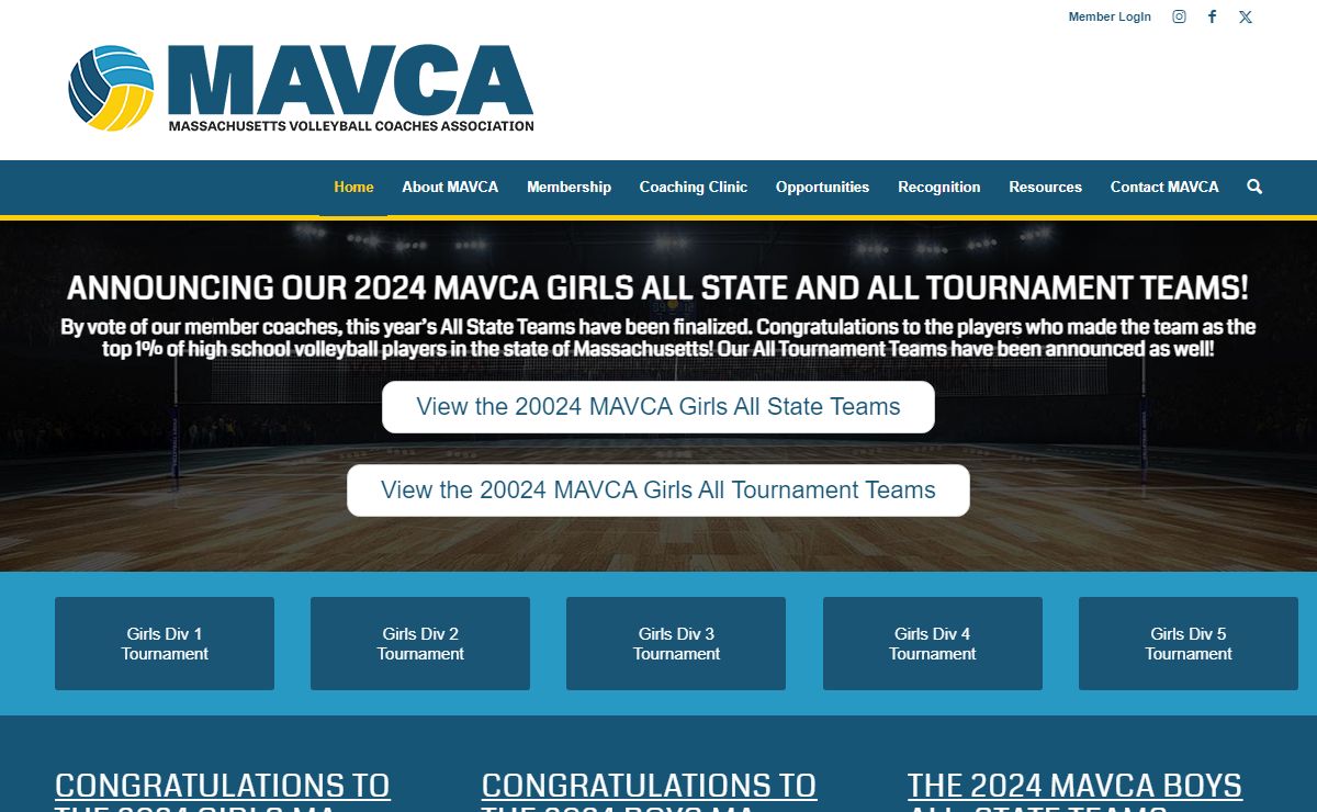 Massachusetts Volleyball Coaches Association - MAVCA