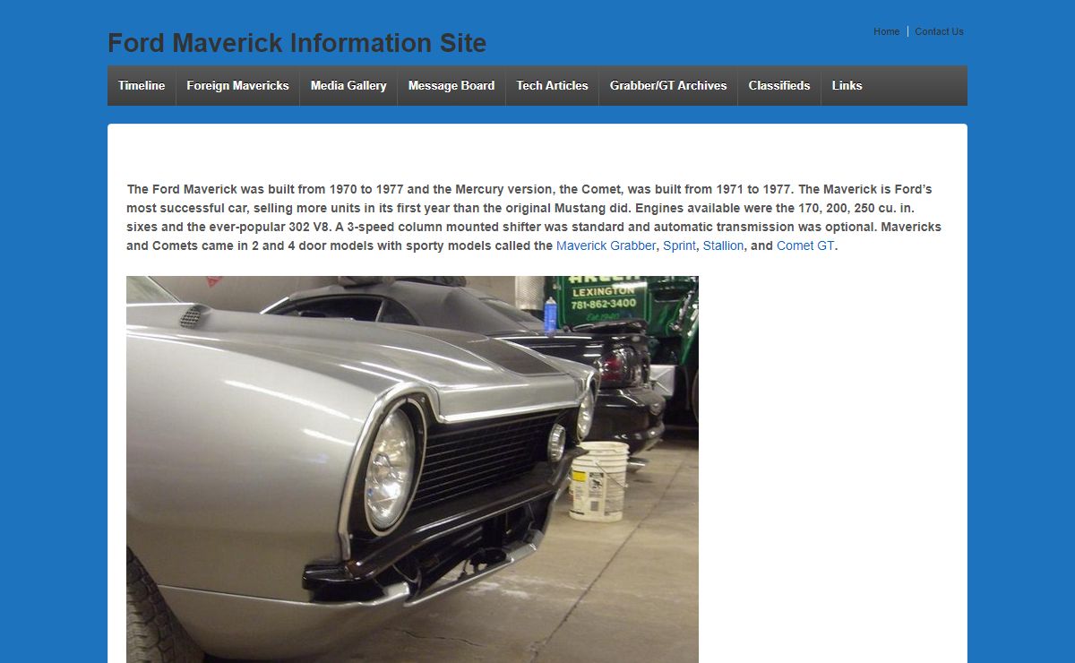 Ford Maverick Information Site