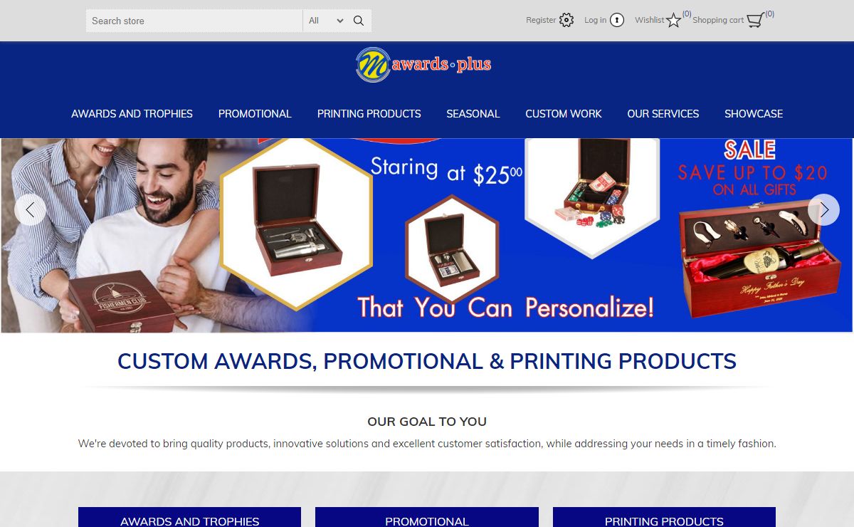 | Shop Awards, Promotional and Printing Products | MAwardsPlus.com