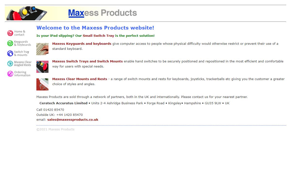 Welcome to Maxess Products