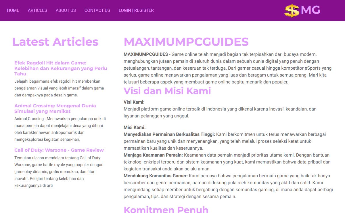 MAXIMUMPCGUIDES: Akses Game Online Berkualitas untuk Petualangan Seru
