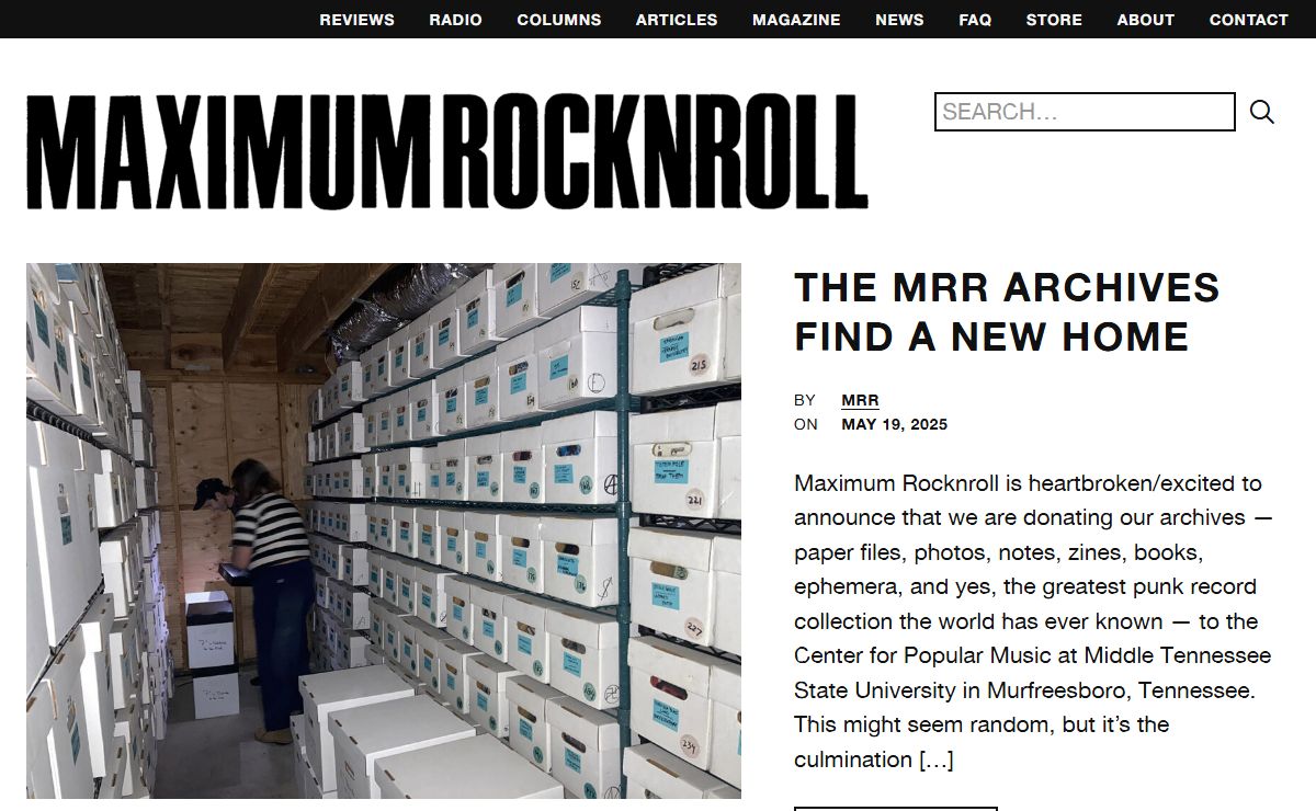 Home - MAXIMUM ROCKNROLL