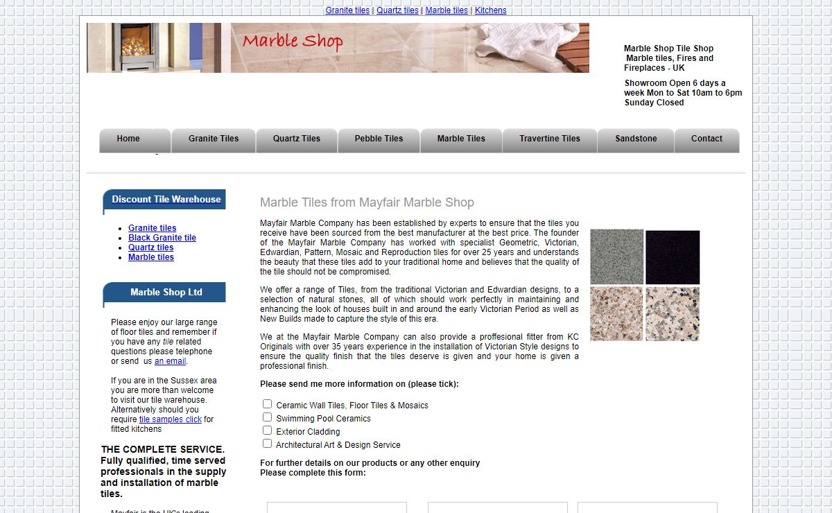 Mayfair Marble Shop - Marble Tiles from Marble Shop