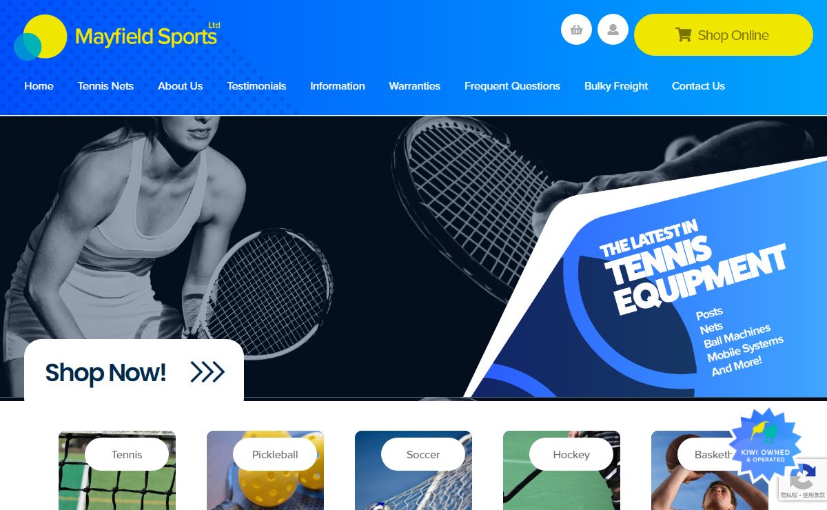 Mayfield Sports | Sports Equipment NZ | NZ Owned & Operated