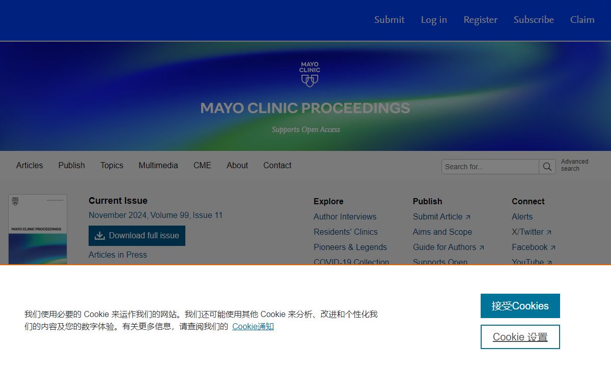 Home Page: Mayo Clinic Proceedings