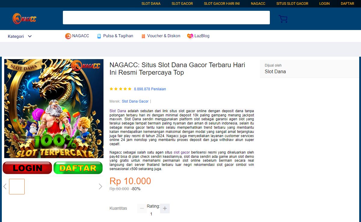 NAGACC: Situs Slot Dana Gacor Terbaru Hari Ini Resmi Terpercaya Top